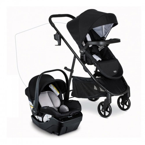 Britax Willow Brook Travel System - Infant Car Seat and Stroller Combo with Aspen Base | ClickTight System Britax Willow Brook Travel System - Infant Car Seat and Stroller Combo with Aspen Base | ClickTight System